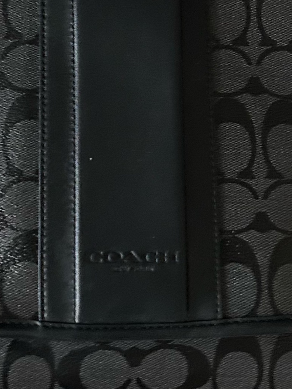 Coach Black Messenger Crossbody Bag  Y2K Unisex Wide Strap Crossbody - Picture 7 of 14